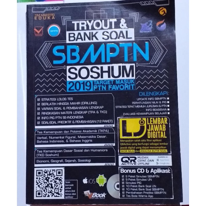 

Preloved (Buku Bekas) Buku Tryout&Bank Soal SBMPTN SOSHUm 2019