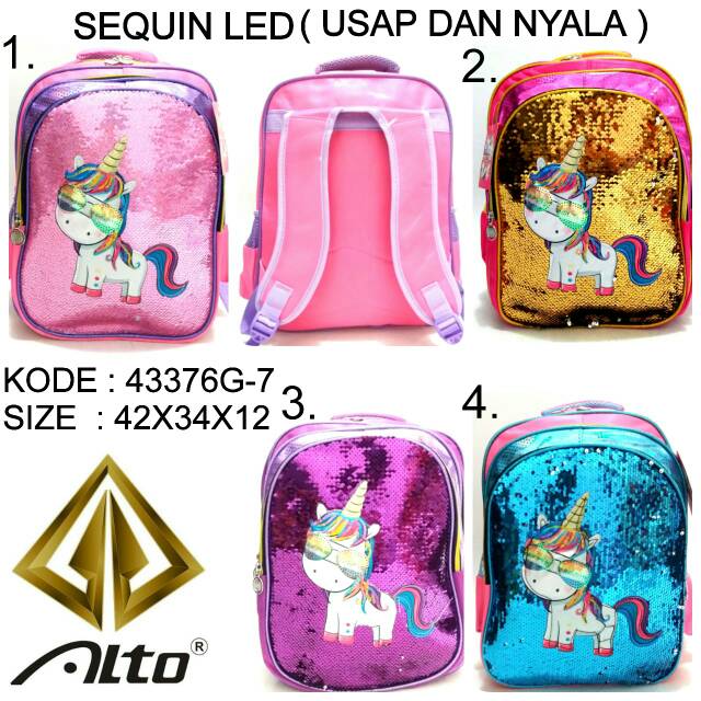 TAS RANSEL BACKPACK USAP DAN LAMPU SIZE LEBIH BESAR ALTO 43376G-7