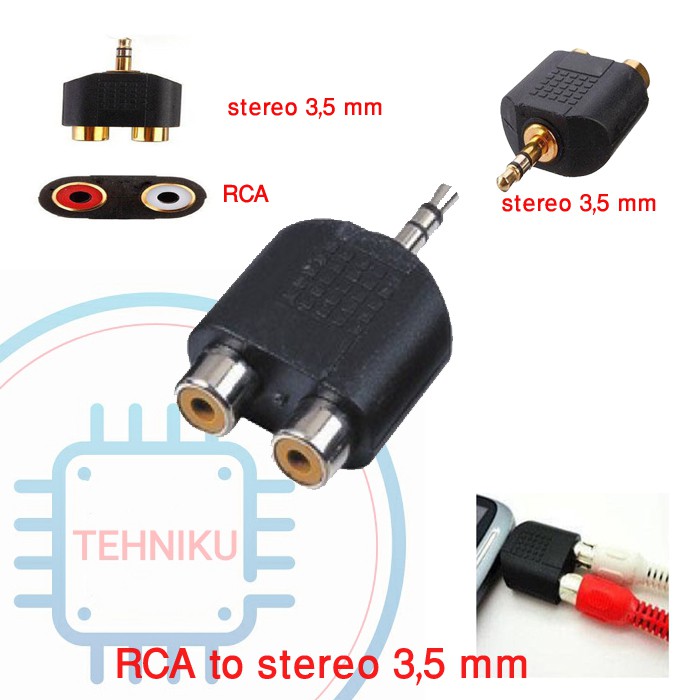 RCA TO JACK MINI STEREO 3,5 mm