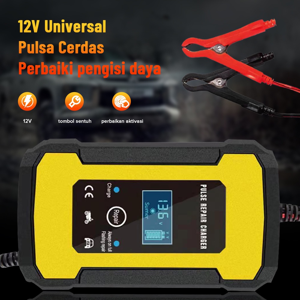 Jual Cas Aki Mobil Motor 12V 6A Repair aki Otomatis - Charger Aki