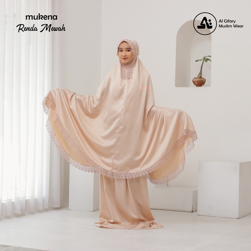 Mukena Dewasa Katun Premium Renda Mewah