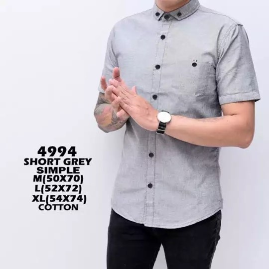 Kemeja Pria  Lengan Pendek Distro Premium Oxport,kemeja pria lengan pendek/kemeja polos pria lengan pendek/kemeja polos