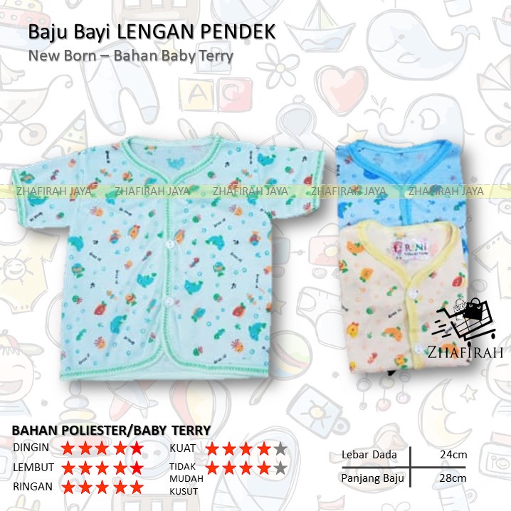 ❤ZJ❤ BAJU BAYI bahan ADEM - Baju Bayi Bahan KAOS - Baju Bayi Bahan Lembut - Baju Bayi Newborn