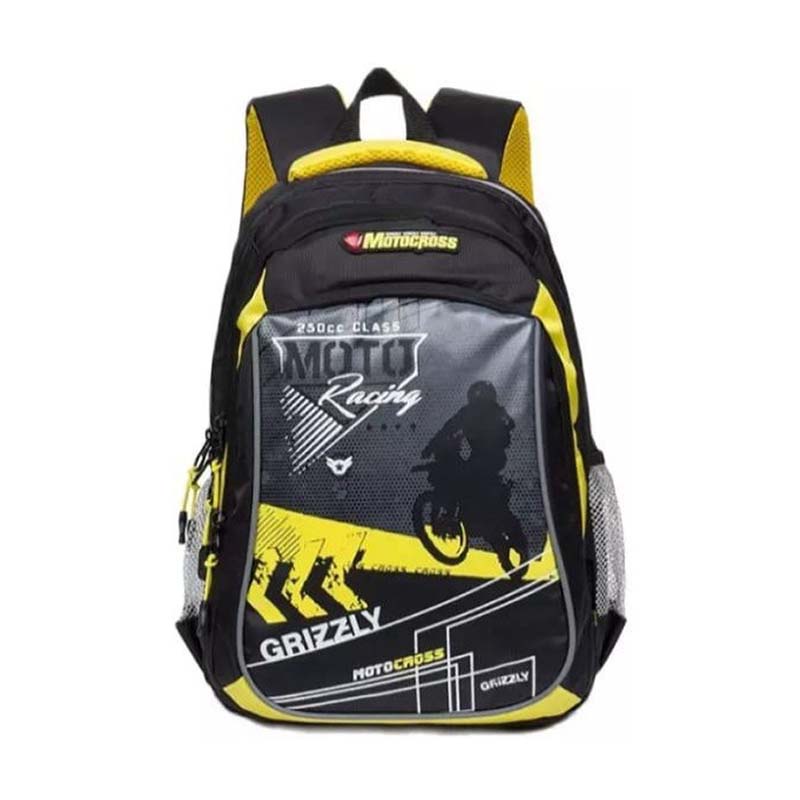 TAS BACKPACK RANSEL PRIA SEKOLAH KULIAH KERJA MOTO RACING GRIZZLY ARISTA 2022