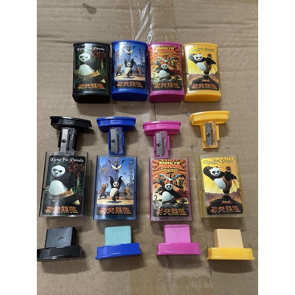 

rautan pensil 2 in 1 plus penghapus motif Kung fu panda satuan