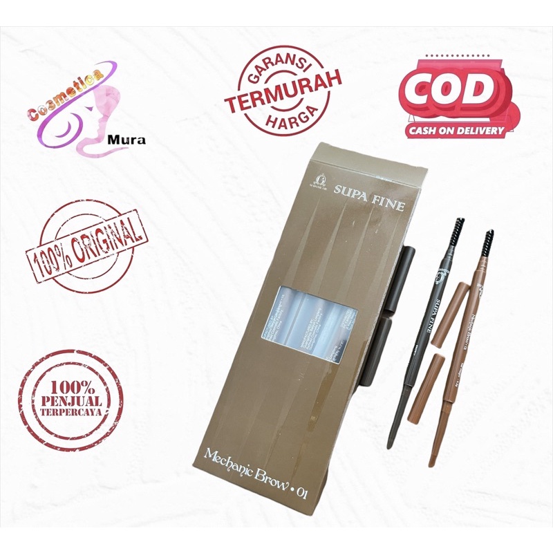 terbaru ! madame gie supa fine eyebrow mechanic matic - eyebrow matic madame gie supa fine thin eyebrow mechanic + sisir