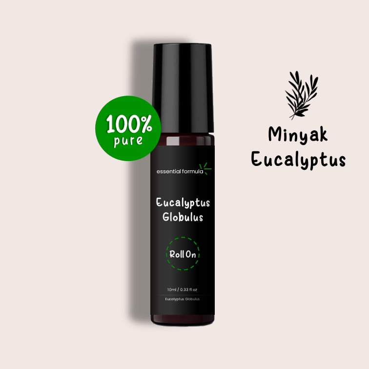 10ml Organic Eucalyptus Globulus Essential Oil Roll On Murni 100%