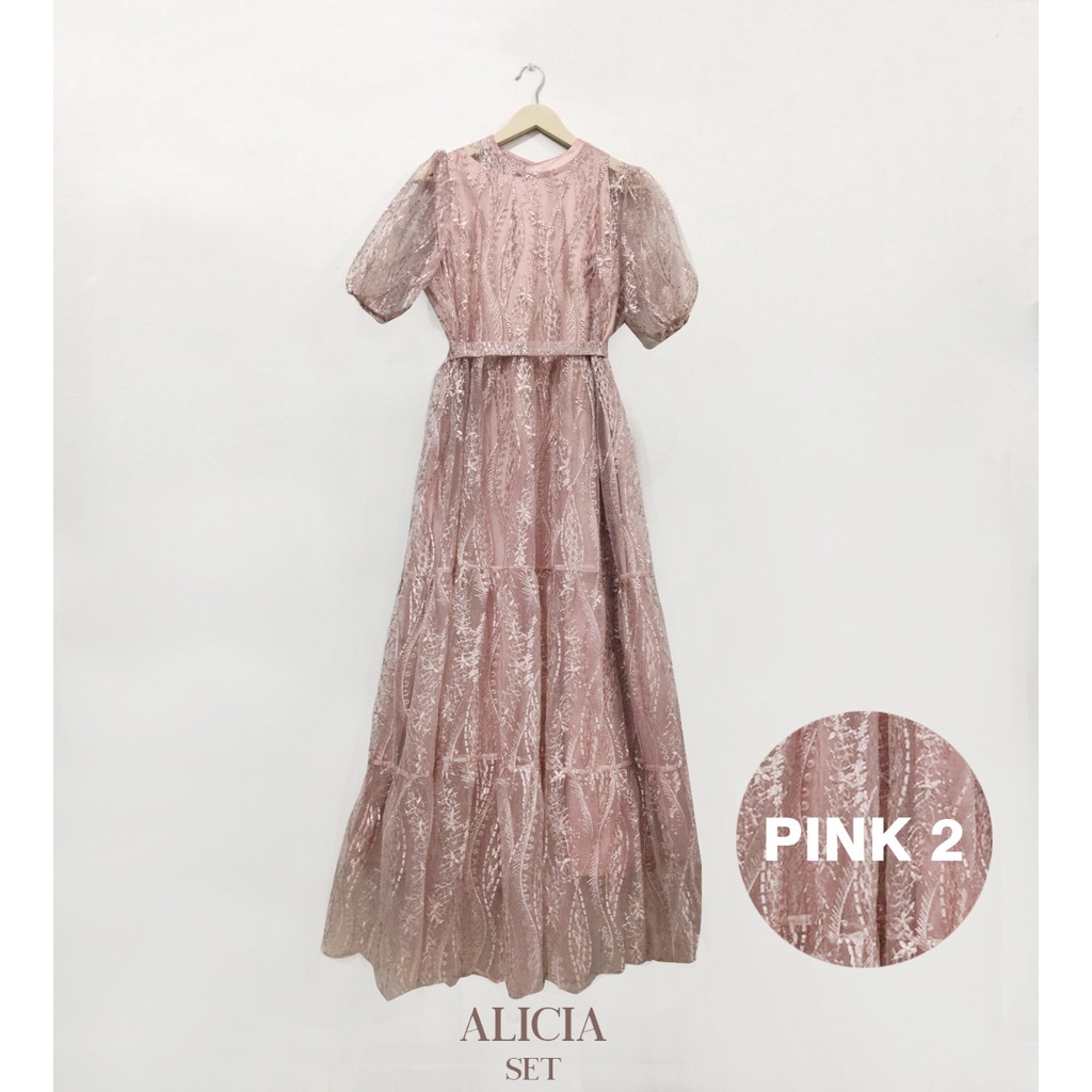 Alicia Set Dress Brokat Lace