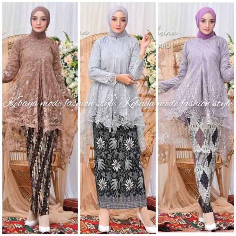 KEBAYA TUNIK MODERN ~ TUNIK WISUDA ~ KEBAYA PESTA ~ TUNIK TULLE MUTIARA ~ KEBAYA MODERN WISUDA