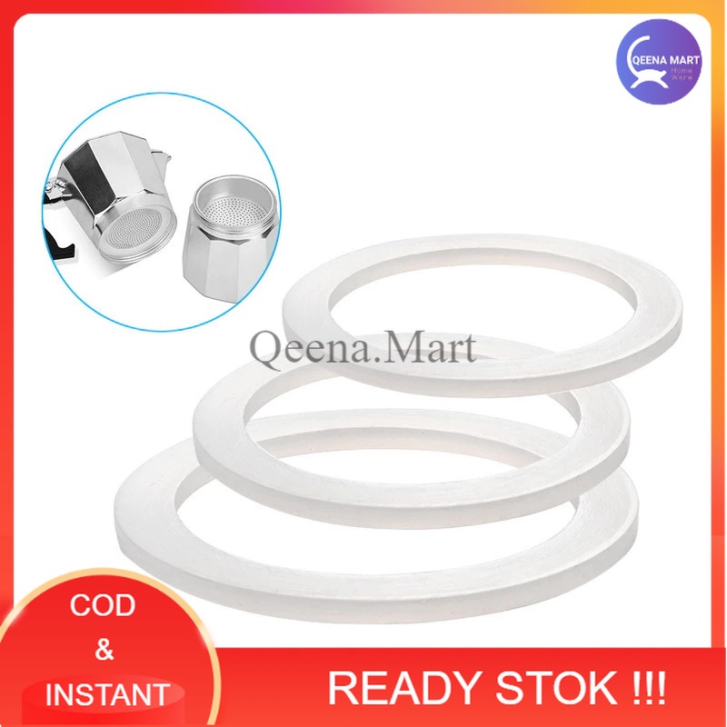 Silicone Seal Ring Flexible Gasket Replacement Size 2 Cup for Moka Pot Espresso - Z20-1