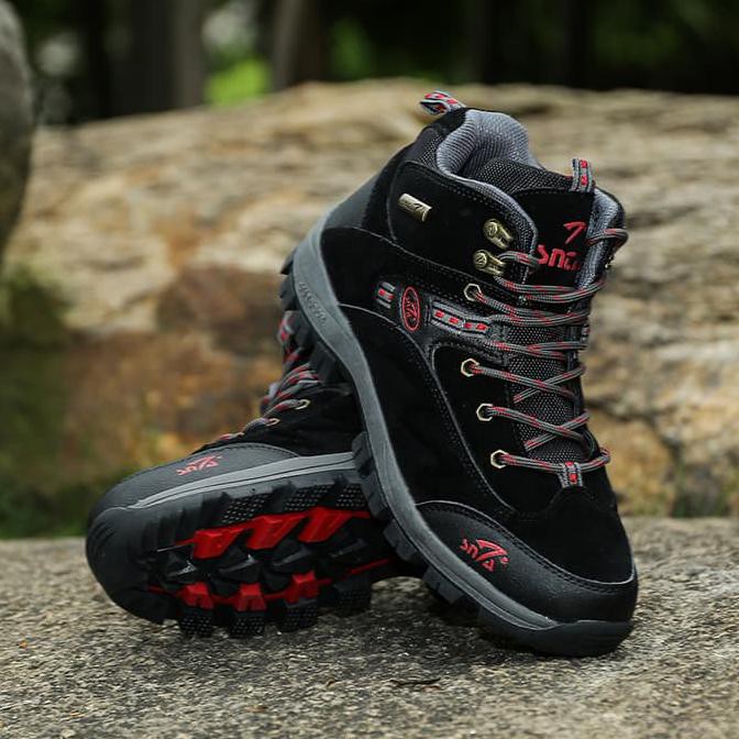 Baru Sepatu Gunung/Trekking/Hiking/Adventure SNTA 471 Black