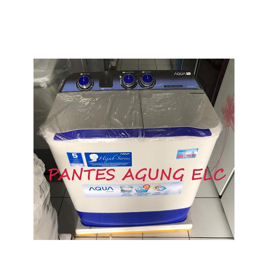 MESIN CUCI 2 TABUNG AQUA QW881XT 8KG khusus bdg