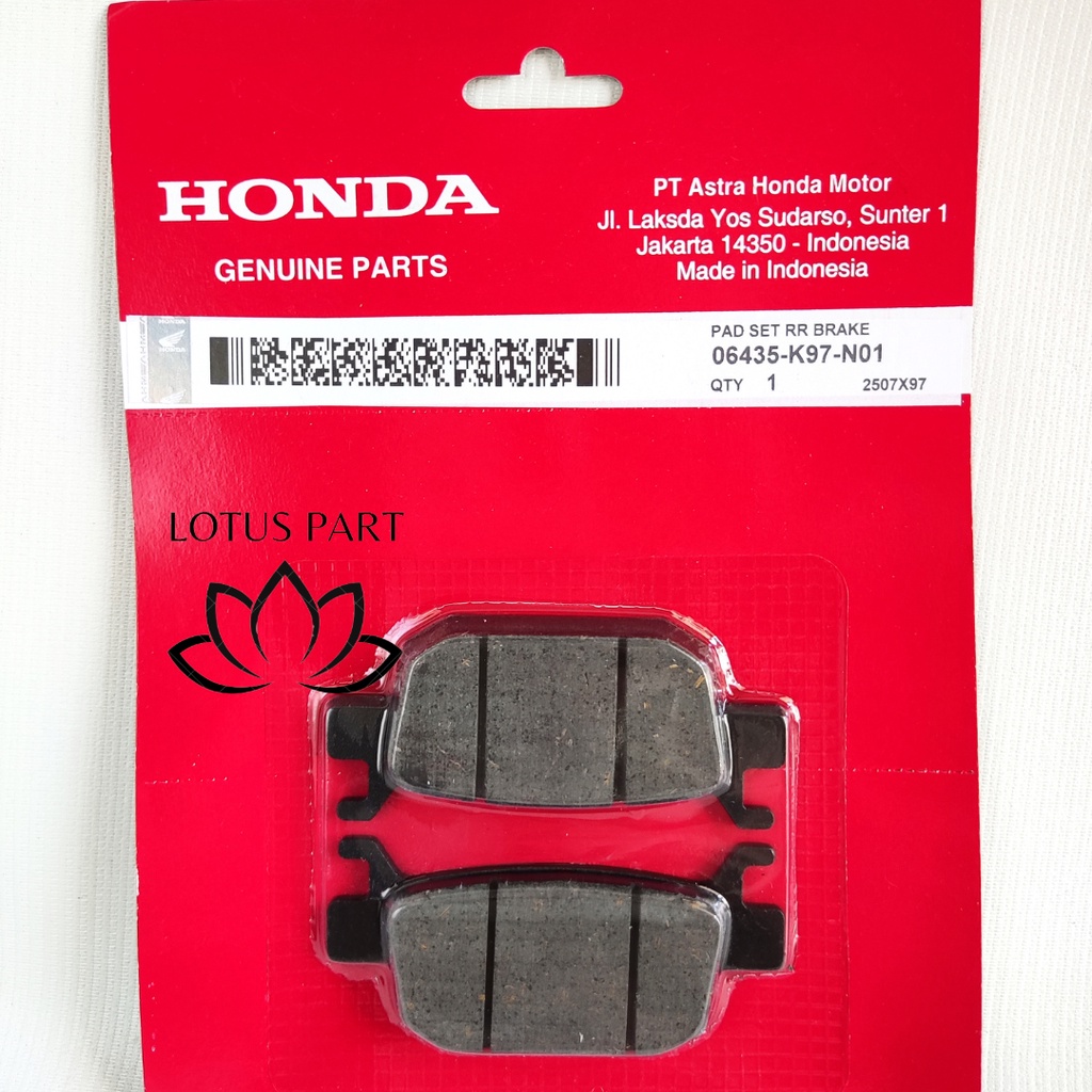 Dispad Belakang PCX Kampas Rem Belakang PCX New 150 Lokal K97