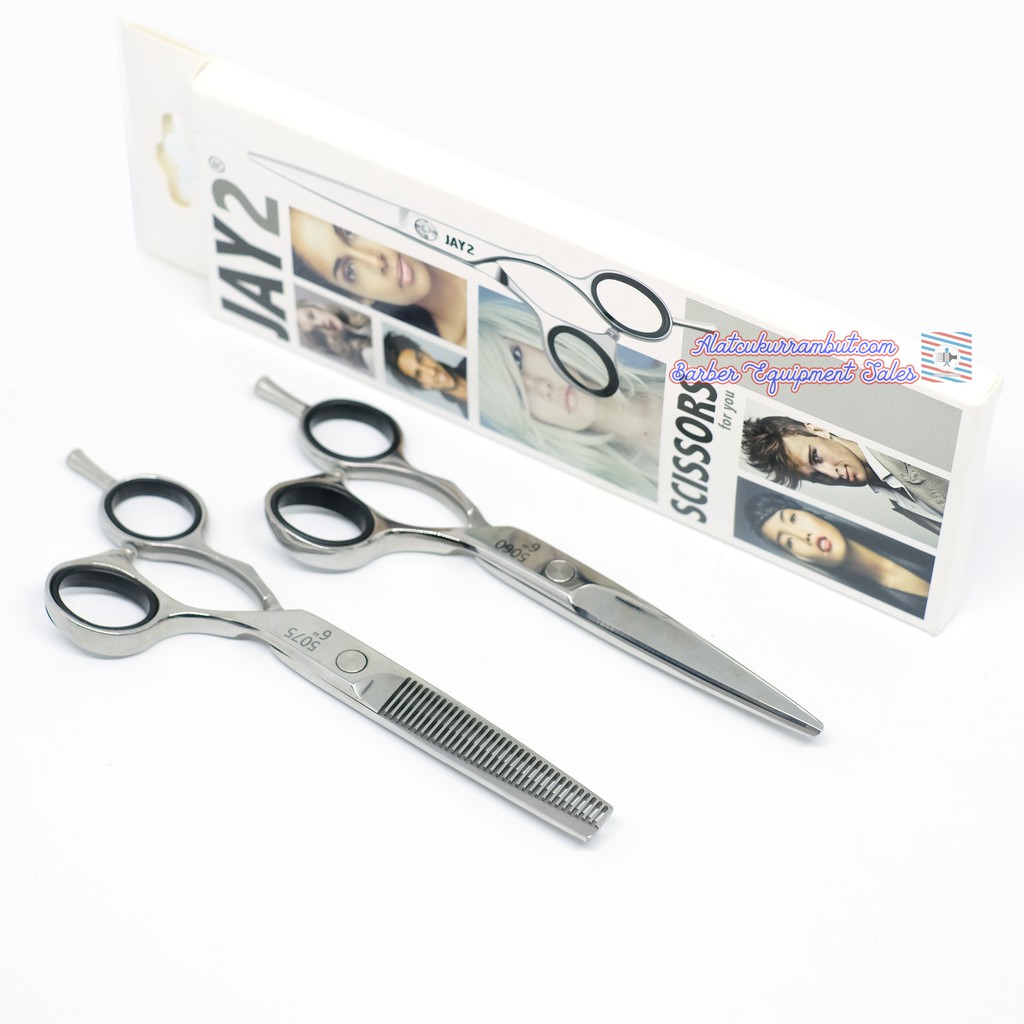Gunting Rambut Set Gunting Potong Rambut Gunting Sasak Jaguar Jay 2 Tajam Shopee Indonesia