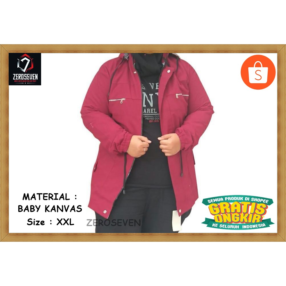 JAKET JAKET PARKA JUMBO JAKET JUMBO JAKET CEWEK JAKET COWOK JAKET PARKA WANITA PARKA MERAH