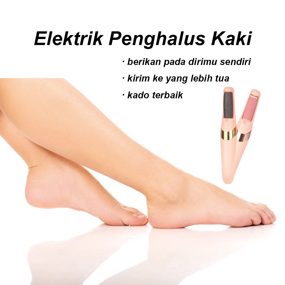 Alat Pembersih Tumit Penghalus Kaki Portabel Elektrik Callus Remover Untuk Pedicure Menghilangkan Kulit Mati Dan Kapalan