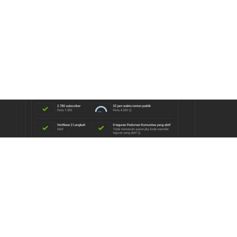 jual akun channel YouTube 2789 subscriber