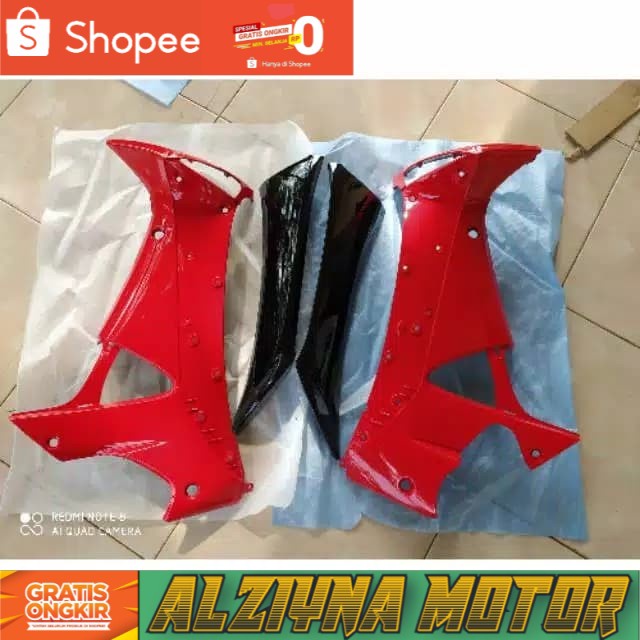 sayap Supra X125 Lama merah hitam