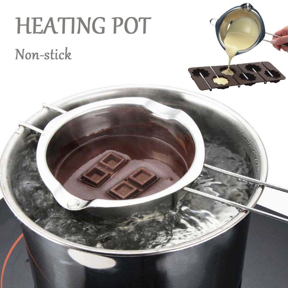 [Elegan] Melting pot Universal Mudah Membersihkan Gagang Panjang Lilin Coklat Nougat Panci Pemanas