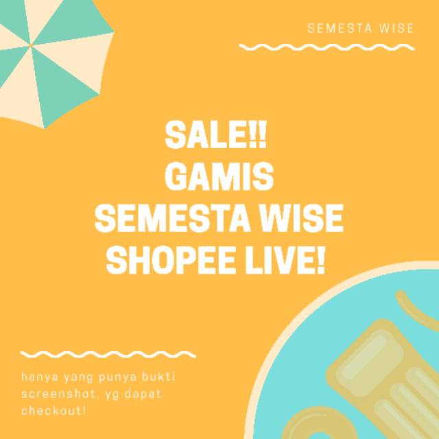SALE GAMIS SHOPEE LIVE