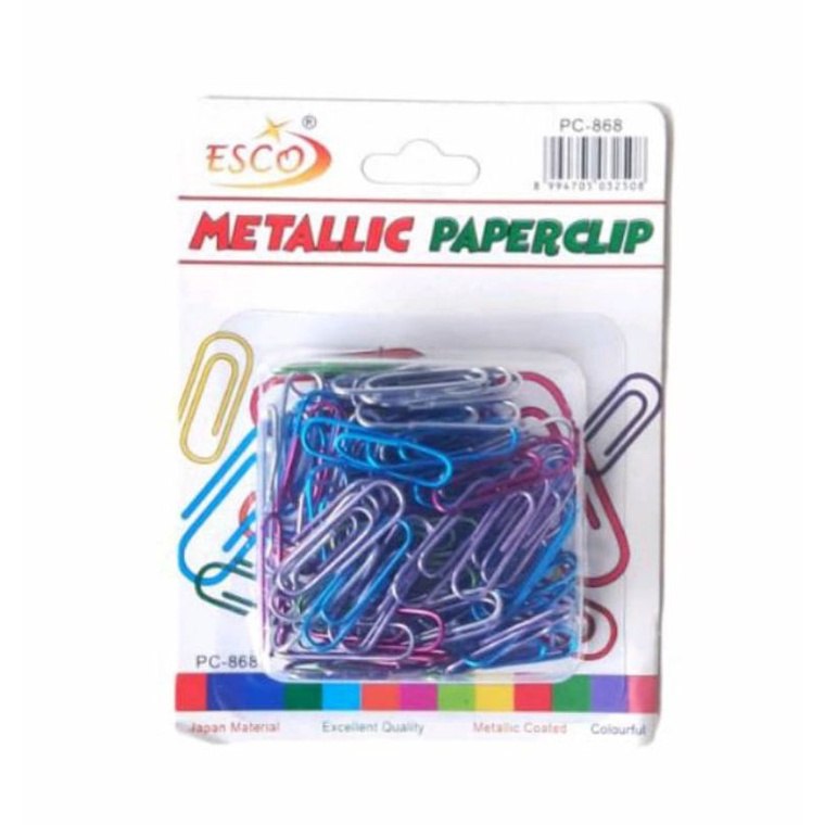 

Paper Clip Metallic | Trigonal Clip | Klip Kertas Warna Metalik