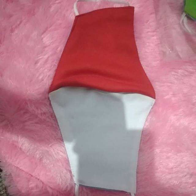 Masker kain merah putih (anak dan dewasa)