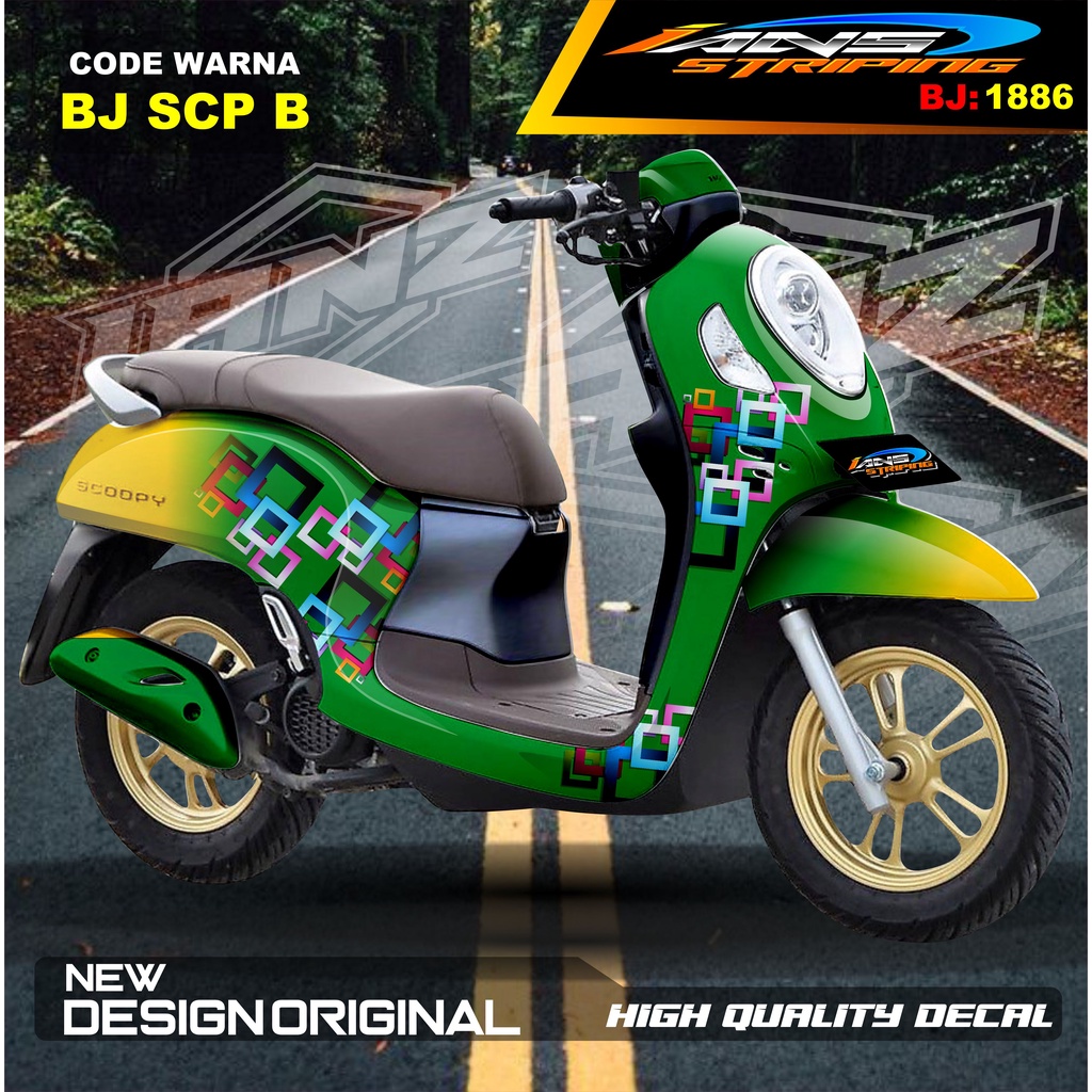 STICKER FULL BODY SCOOPY / STICKER ALL NEW SCOOPY / STIKER FULL BODY SCOOPY TERMURAH / STIKER MOTOR SCOOPY / STIKER MOTOR