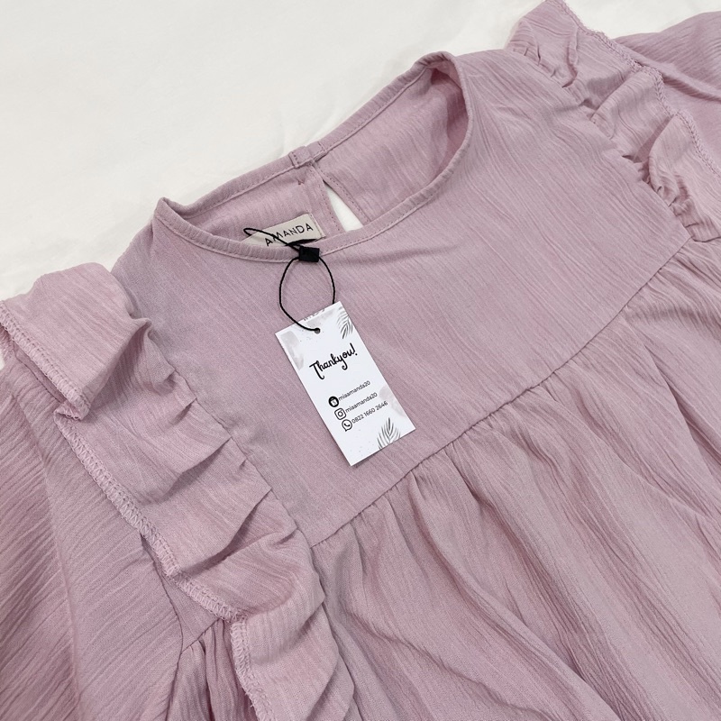 BIANCA BLOUSE / ATASAN WANITA by Mia Amanda-BLUSH