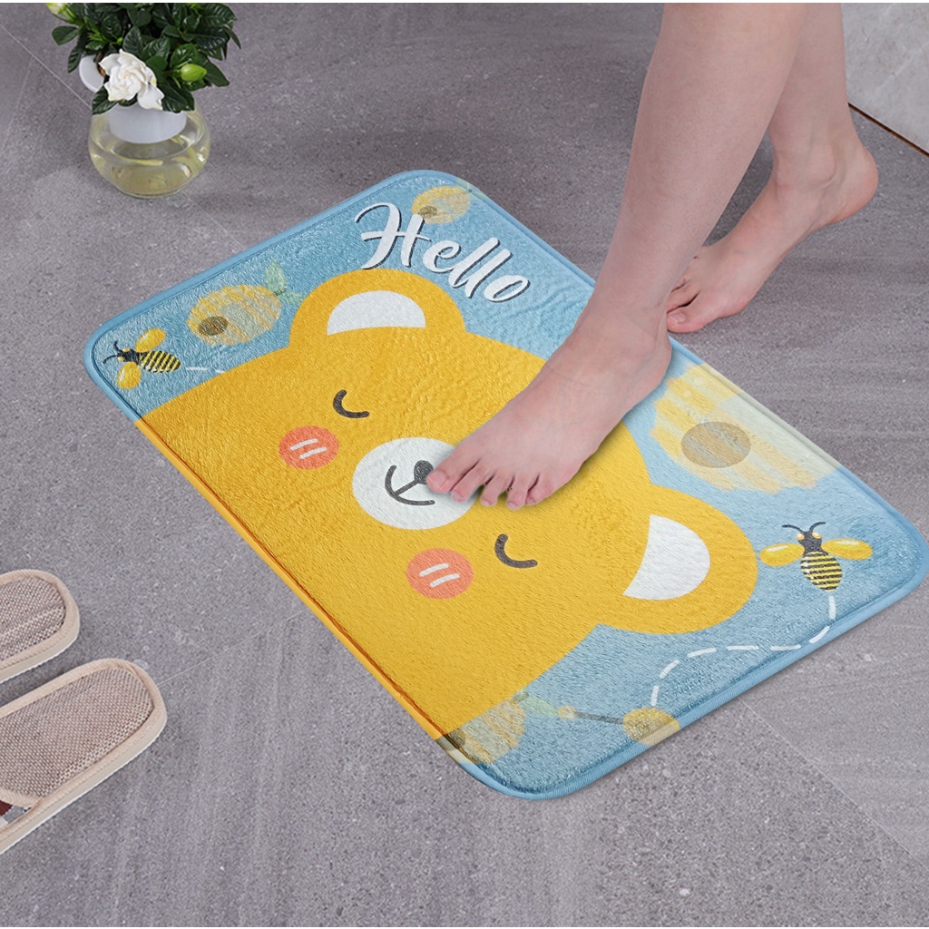 Keset Lantai Anti Slip/Keset Lantai Kamar/Keset Motif 40 cm x 57 cm