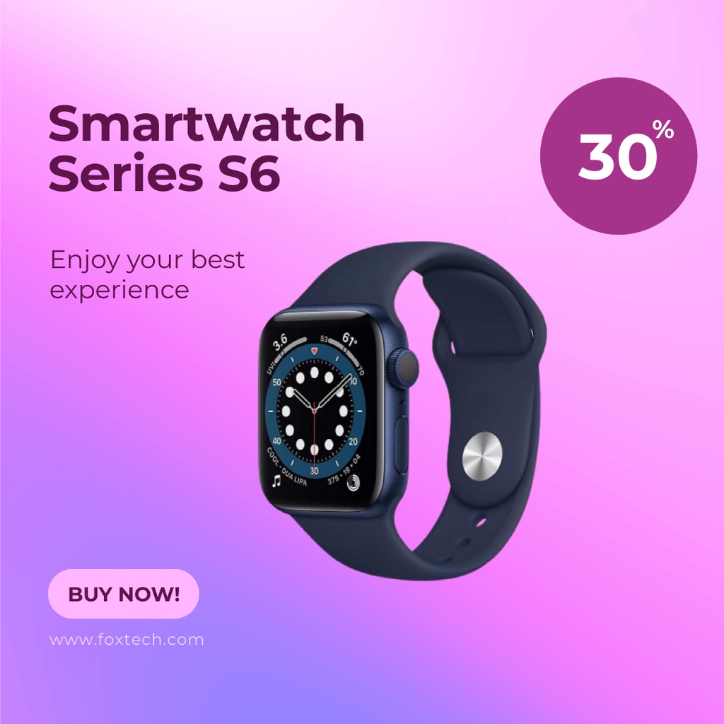 Pods Watch S6 Mini Smartwatch Bluetooth by Pods Indonesia