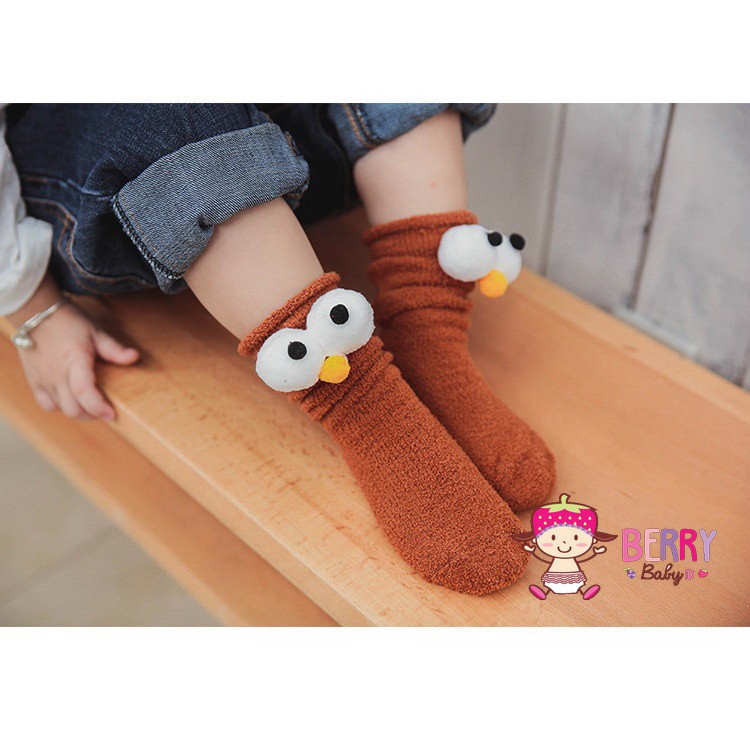 YooBerry Kaos Kaki Anak Model Korea 3D Elmo Merah Premium Kaos Kaki Boneka 3D Berry Mart