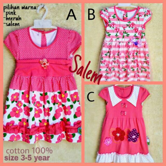 Dress anak balita / dress anak murah / setelan pakaian anak bayi balita cewek girl