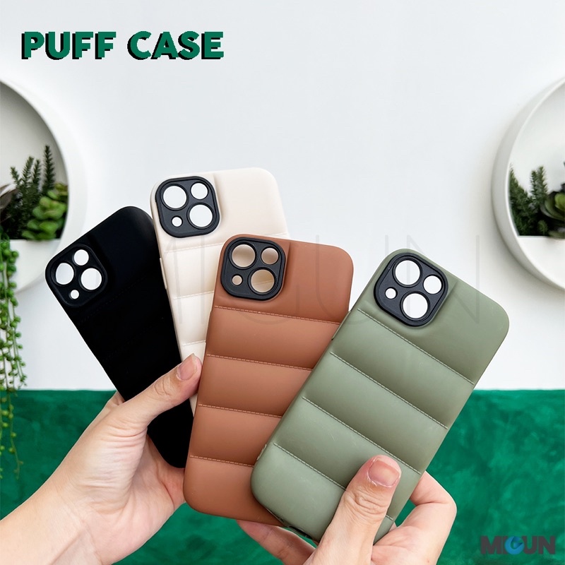 (2) Puff Case - Softcase Fullcover - For iPhone 12 13 11 PRO MINI PROMAX 7 8 SE2020 7+ 8+ X XR XSMAX 14 PLUS PRO PROMAX