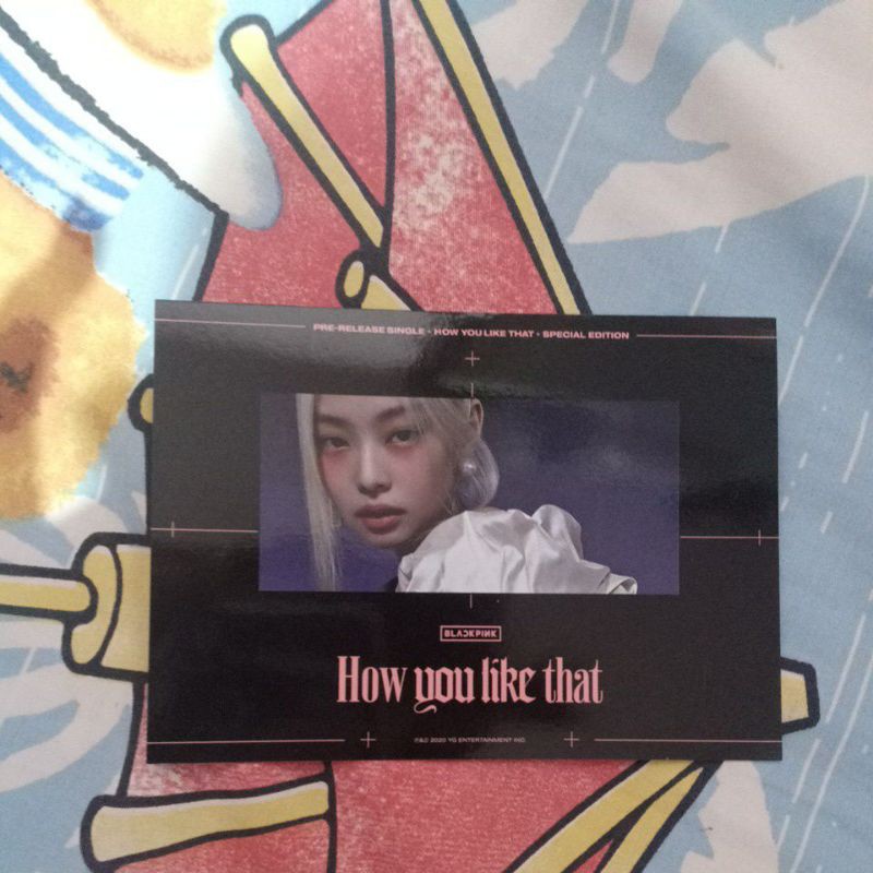 BLACKPINK JENNIE HOW YOU LIKE THAT POST CARD