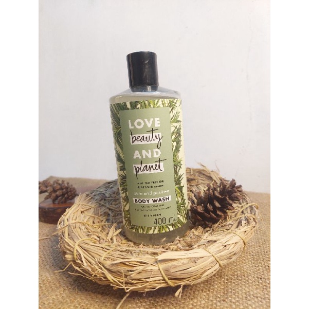 Love Beauty & Planet Vegan Body Wash Tea Tree Oil & Vetiver Purifying & Gentle Detox 400ml