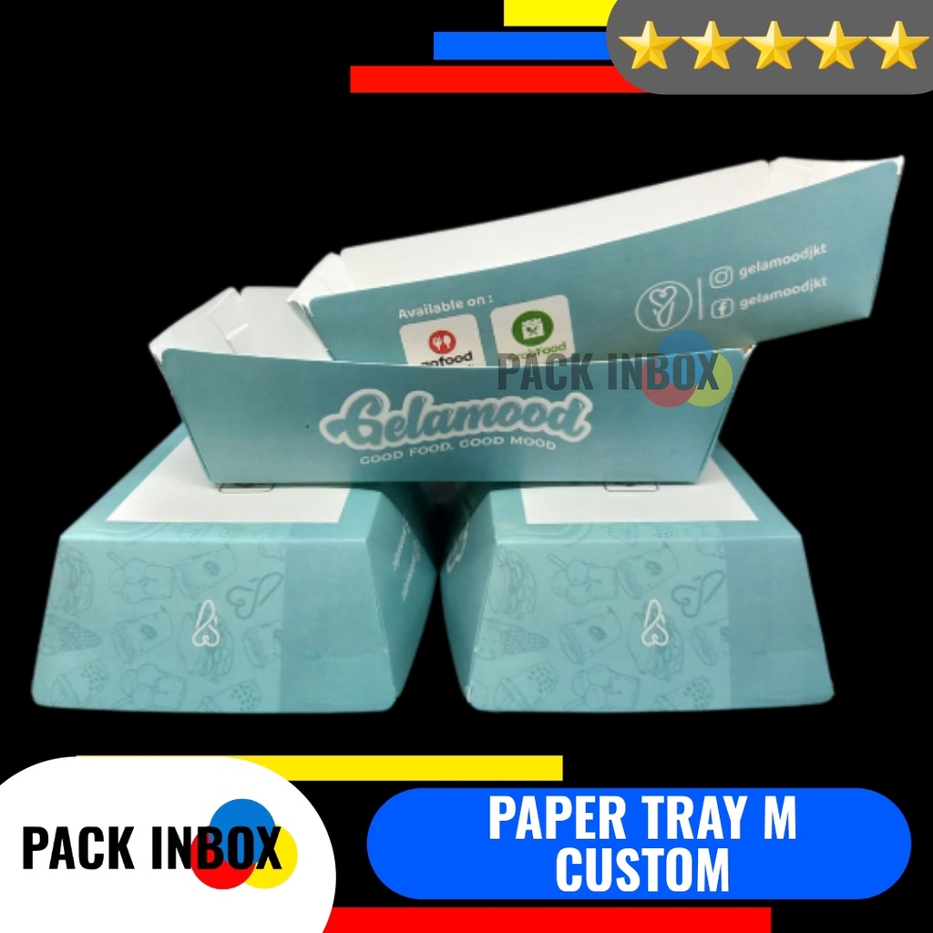 PAPER TRAY M CUSTOM KARDUS AYAM GEPREK DUS CUSTOM