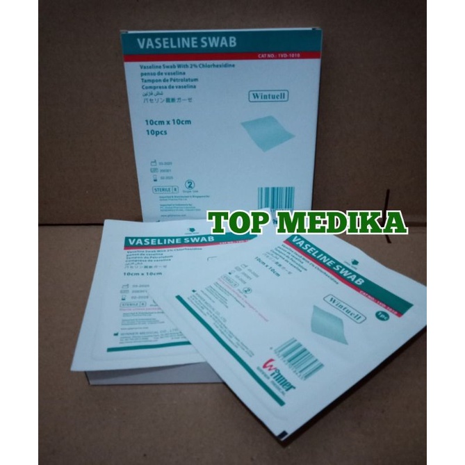 Vaseline Swab 10cm x 10cm