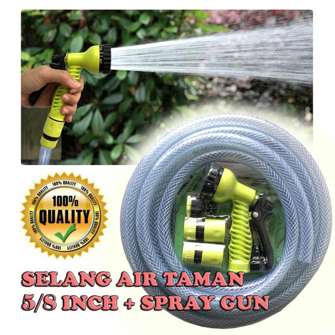 Jual Selang Air Taman Inch Spray Gun Garden Hose Meter I Selang Air Shopee Indonesia