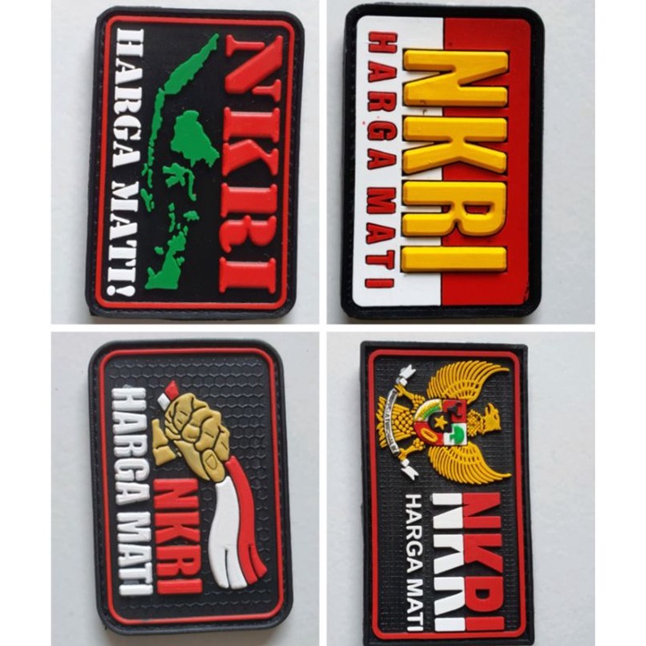 patch rubber bendera Indonesia patch rubber Garuda Indonesia patch rubber NKRI harga mati patch rubb