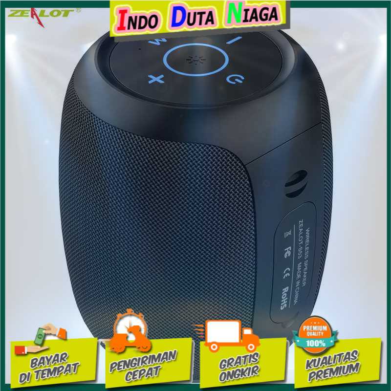 IDN TECH - Zealot Portable Bluetooth Speaker Waterproof IPX6 - S53
