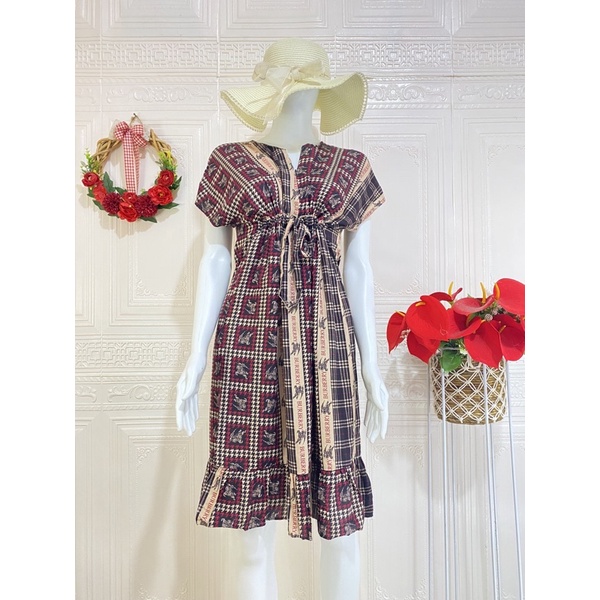 Daster ruffle serut / daster ruffle busui viral / daster serut rempel selutut-Cream BB