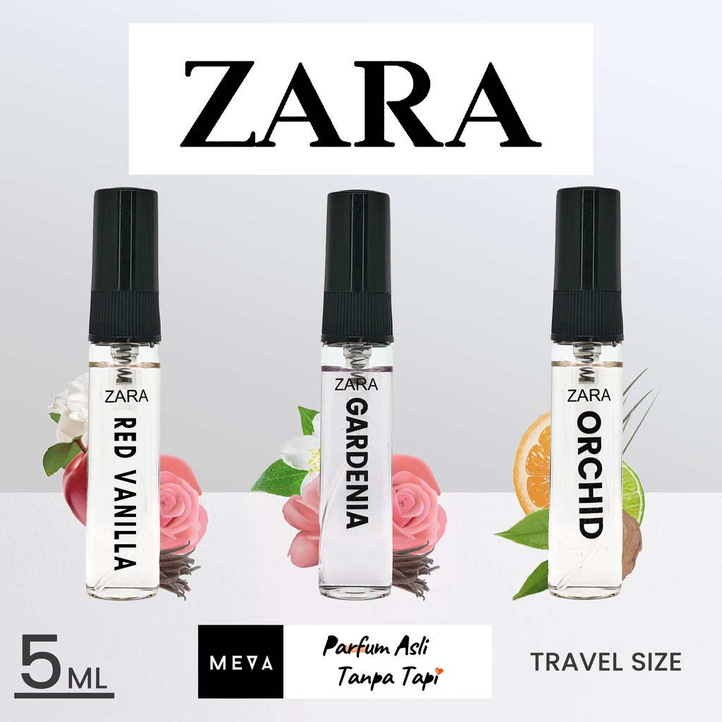 ZARA DECANT PARFUME - 5ML TRAVEL SIZE PARFUM GARDENIA ORCHID