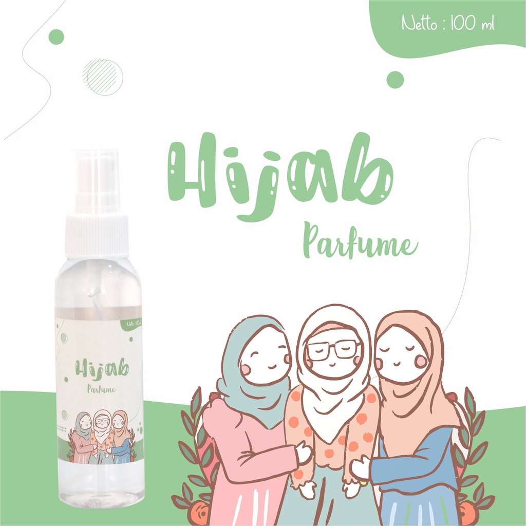 Parfum Hijab Series FRESHY ( HIJAU ) | Pewangi Harum Tahan Lama | Bisa Cod