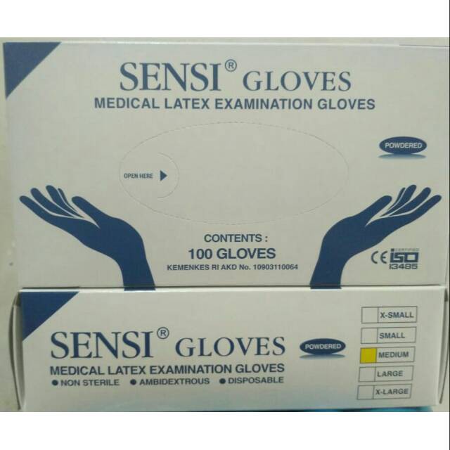 SARUNG TANGAN KARET/ SENSI , SAFEGUARD GLOVES S, M, L