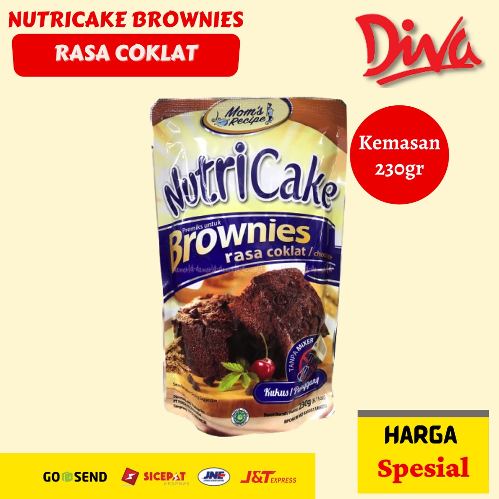 

[230gr] NUTRICAKE TEPUNG BROWNIES KUKUS / PRAKTIS TANPA MIXER