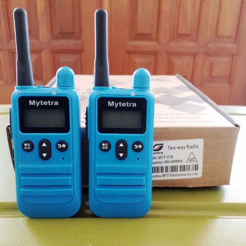 HT MYTETRA V18 - Handy Talky Mini - 2 unit - UHF400-480mhz - Walkie Talkie bukan KDC1 KDC100 WLAN