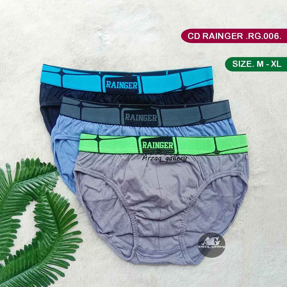 [ isi 3 pcs ] Cd Rainger 006 | Celana Dalam Pria | Cd Karet Boxer TOKO KL