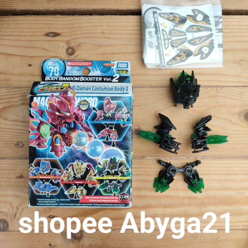 crossfight bdaman black raydra body original takara tomy