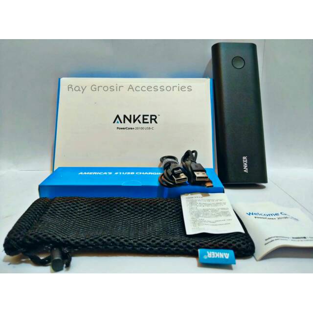 POWERBANK Anker PowerCore+ 20100 Power Bank 20100 Mah USB TYPE C A1371611