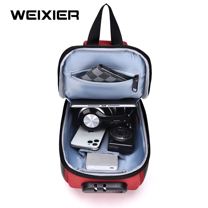 WEIXIER X311 Tas Selempang Pria Shoulder Bag USB Port Anti Maling WK-SBY